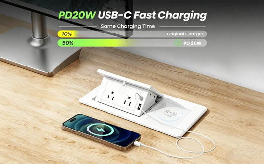 desktop power outlet with usb