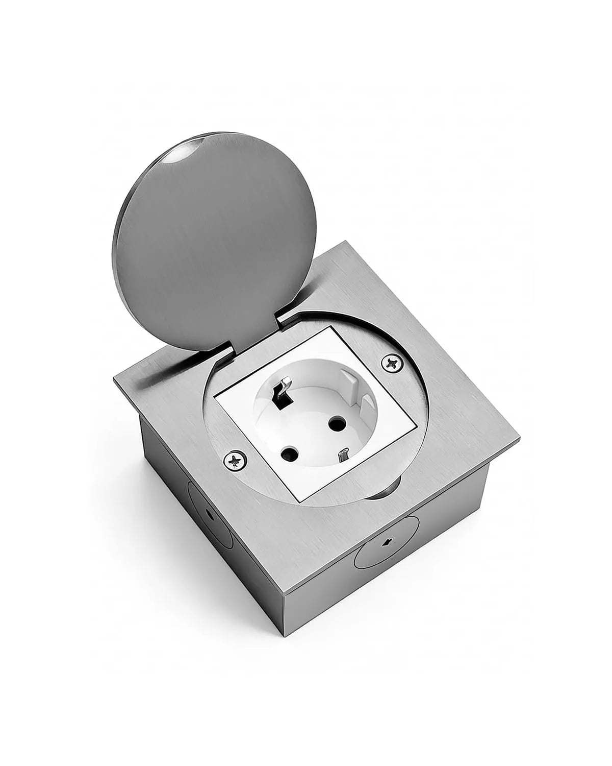 Floor Socket Single Plug Stainless Steel Floor Tank Electric Floor Socket Indoor
