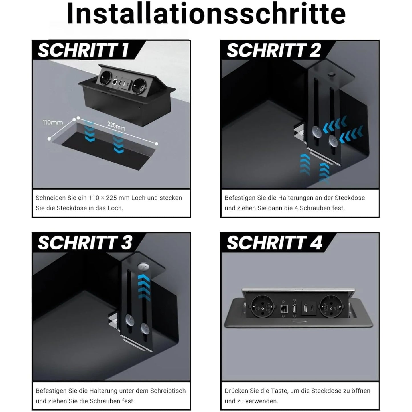 Table Recessed Sockets