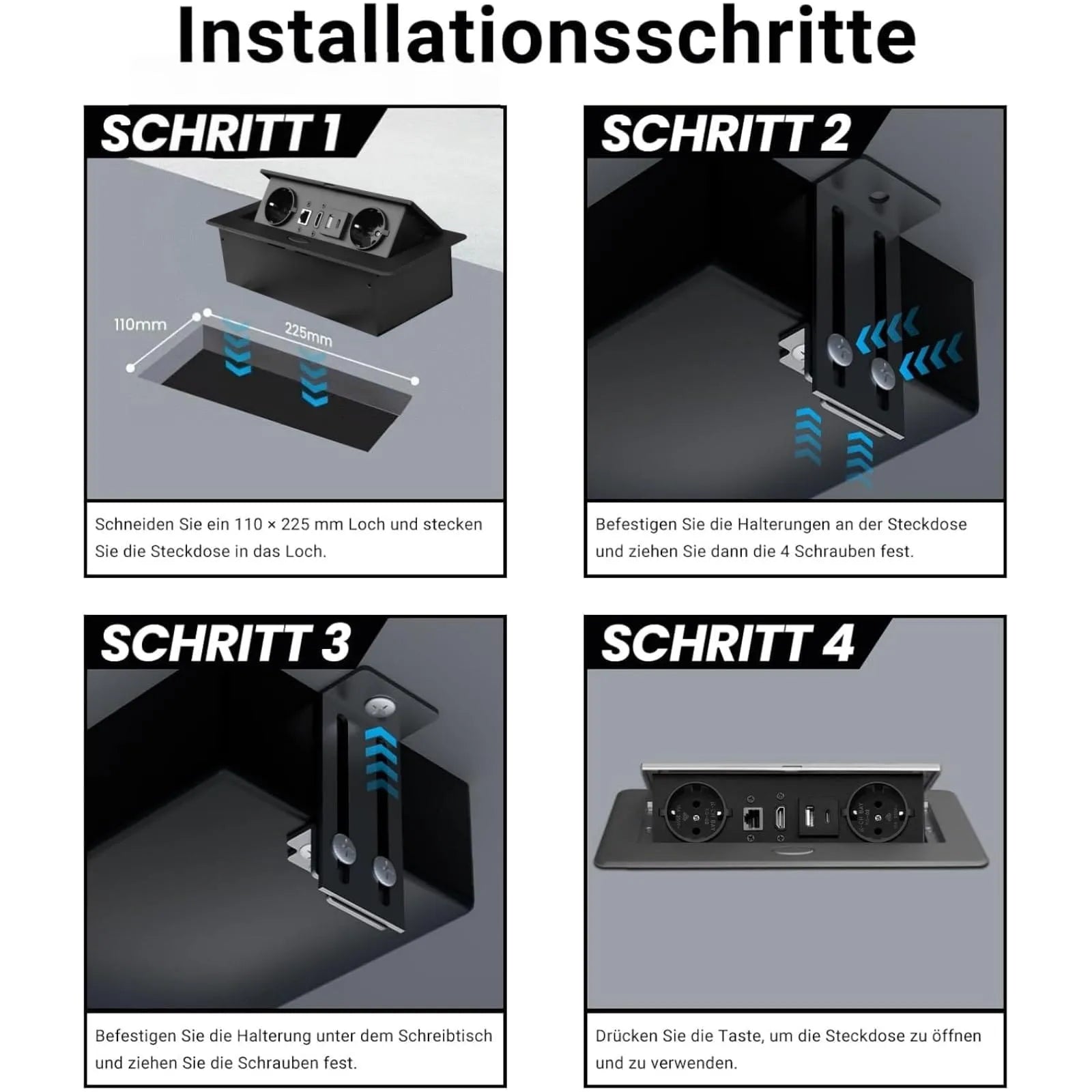 Table Recessed Sockets